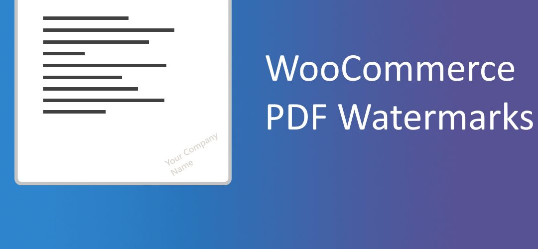Official WooCommerce PDF Watermark Plugin