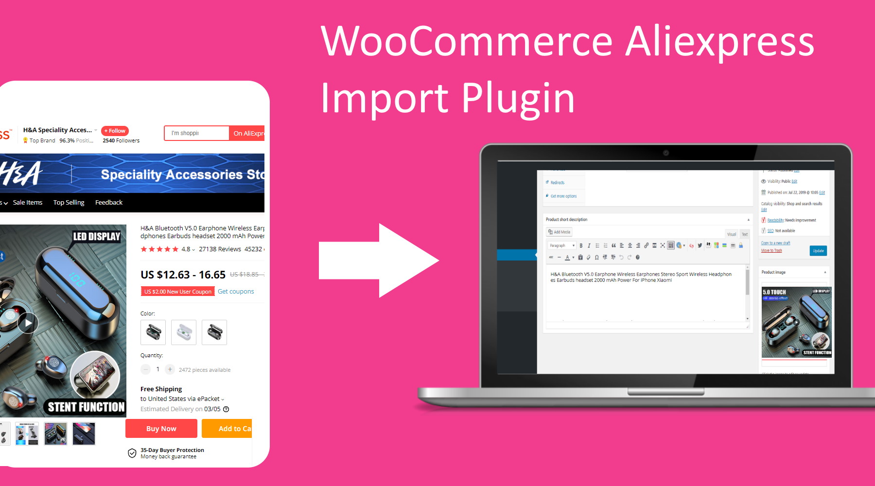 WooCommerce import from aliexpress