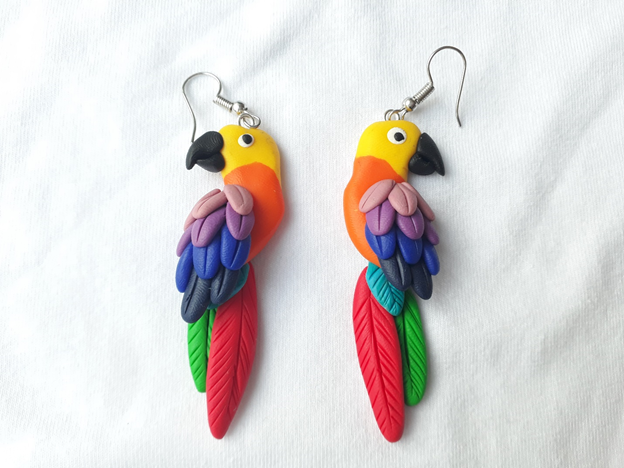 parrot earings